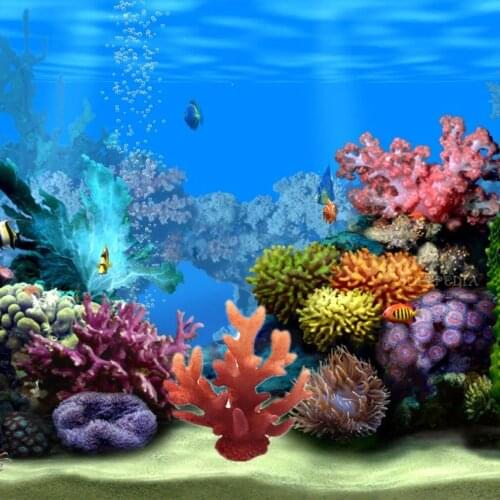 Artificial Coral Fish Tank Plant Underwater Aquatic Ornament Aquarium Coral Simulated Coral Resin Starfish Fish Tank Decoration