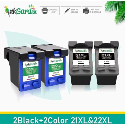 1-4 Pcs Compatible HP 21 XL HP 22 XL Ink Cartridge Replacement For HP 21 22 HP21 for Deskjet F2280 F4180 F4100 F2100 F2200 F300