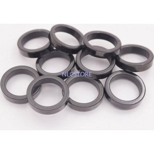 10 PCS Natural Black Hematite Wrap Ring Width 5mm Jewelry US 8# 12# Magnetic Therapy