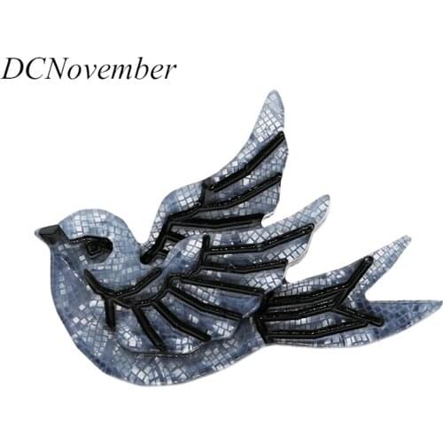 Swallow Vintage Brids Brooches Women Men Resin Acrylic Brooch Pin Dcnovember Boutique Jewelry