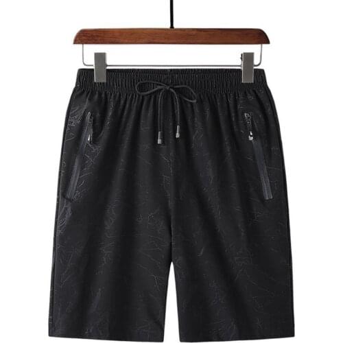 Men Running Shorts Casual Wide Leg Sports Male Shorts Zipper Pockets Thin Drawstring Elastic Waist Fitness Shorts шорты мужские