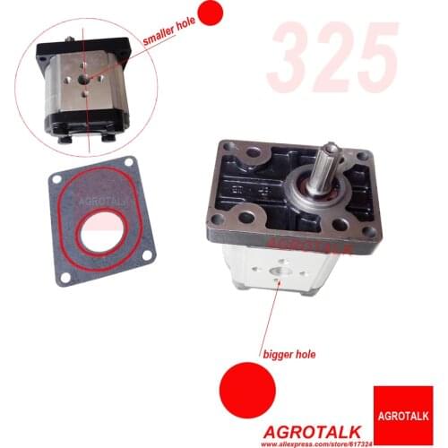 Gear pump CBN-E325 (the long shaft), the left rotation for tractor like YTO X904, the long shaft, part number: CBN-G325