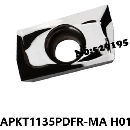 Original Korloy APKT1135PDFR-MA H01 Carbide Inserts for Aluminum and Copper APKT 1135 APKT1135 PDFR Milling Insert Lathe Cutter
