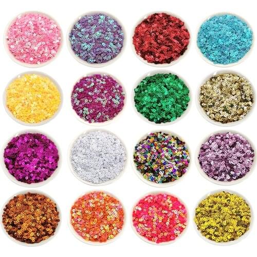 3mm Sequin Trim Flat Round PVC Loose Sequins Paillette Sewing Craft for Wedding Decoration Garment Dress Shoe Caps DIY Accessory