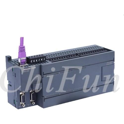 PLC CPU226 with Ethernet Port Replce S7-200 PLC 24I/16O 2AI 1AO Relay Transistor Type CPU226-E