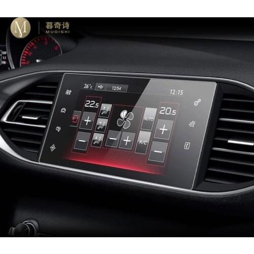 For Peugeot 308 2014-2018Car GPS navigation film LCD screen Tempered glass protective film Anti-scratch Film Accessories 9.7Inch