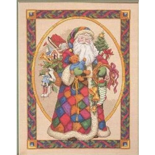 Santas gift patterns Counted Cross Stitch 11CT 14CT 18CT DIY Chinese Cross Stitch Kits Embroidery Needlework Sets home decor