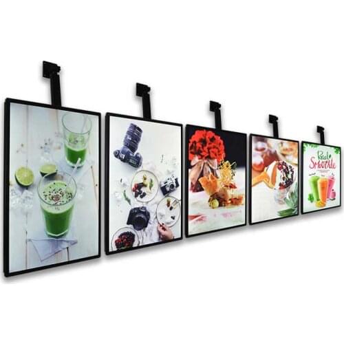 Menu hanging mount magnetic led slim light box led backlight frame ultra slim light box