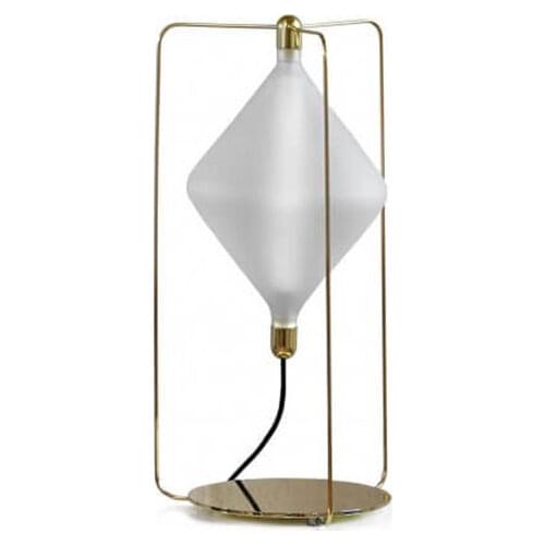 Modern minimalist personality designer creative metal glass art living room bedside exhibition hall soft decoration table lamp