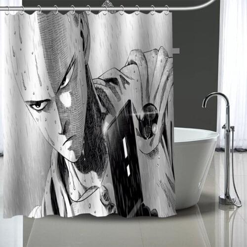Custom One Punch Man Shower Curtain Modern Fabric Bath Curtains Home Decor Curtains More Size Custom Your image