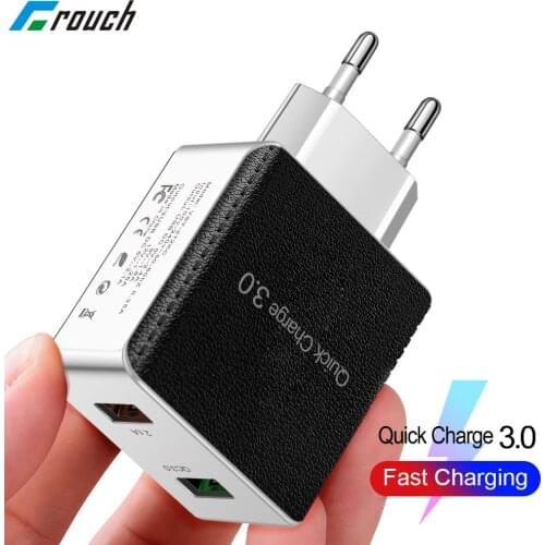 OLAF Quick Charge 3.0 4.0 28W Dual USB Charger Fast Portable Phone Charger For iPhone Samsung S10 Xiaomi Huawei qc 3.0 Adapter