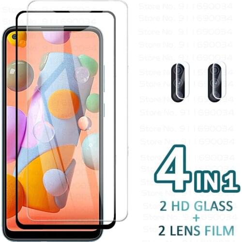 Protective Glass for Samsung A11 Screen Protector Tempered Glas for Galaxy A 11 Safty Film Samsun Galaxi SM-A115F/DS A115F Lens