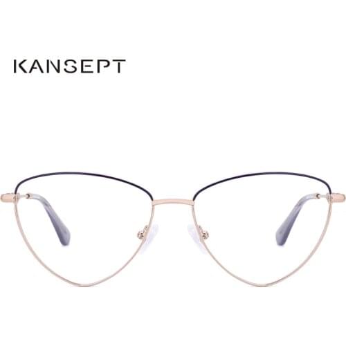 KANSEPT DESIGN Women Cat Eye Glasses Frame Ladies Fashion Trending Eyewear Myopia Prescription Optical Eyeglasses MG3657