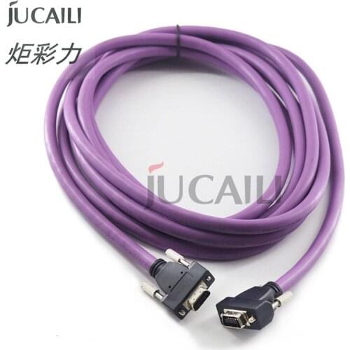 Jucaili 1pc allwin human k-jet gongzheng printer PCI data cable high quality density purple 14 pins cable
