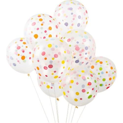 10pcs 12 Inch Polka Dot Latex Balloons Baby Birthday Wedding Party Decoration Supplies Kids Toy Ballons Multicolor Baby Shower