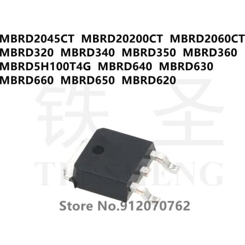 10PCS MBRD2045CT MBRD20200CT MBRD2060CT MBRD320 MBRD340 MBRD350 MBRD360 MBRD5H100T4G MBRD640 MBRD630 MBRD660 MBRD650 MBRD620