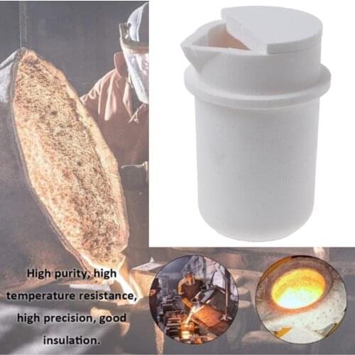 13MC 1kg Quartz Melting Crucible Cup Gold Silver Copper Casting Ceramic Crucible Cups
