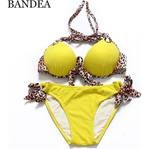 2019 bikini push up bikini Swimwear swimsuit Women Padded biquinis Bikini Set Swimsuit Lady Bathing suit female swimwear