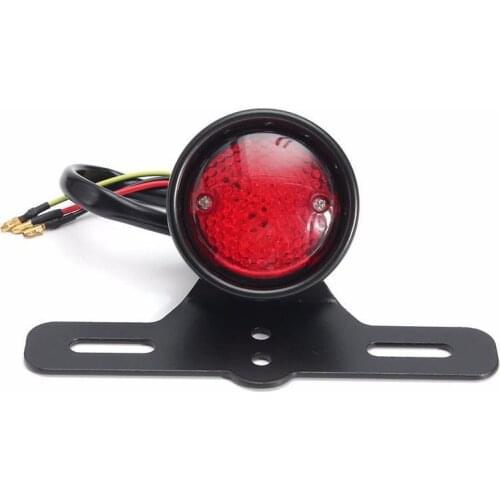 28LED Motorcycle License Plate Tail Light 12V 10W with Bracket