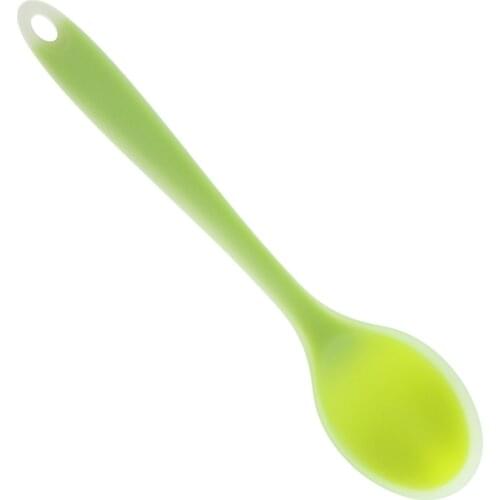 3pcs Semi-transparent Silicone Spoon Soup Spoon Coffee Milk Teaspoon