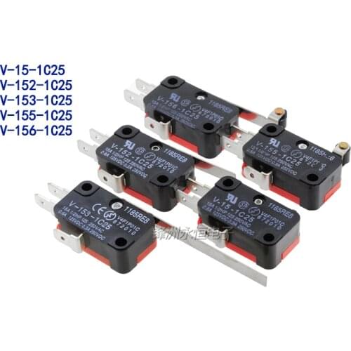 5PCS/LOT Limit switch V-152-1C25 V-156-1C25 V-15-1C25 V-153-1C25 V-155-1C25 Micro Switch