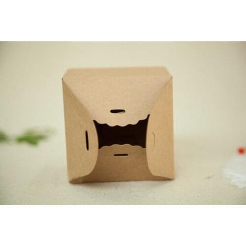500pcs 9*9*6cm Brown Packaging Kraft Paper Box For Candy\Cake\Jewelry\Gift\chocolate\Party Packing boxes