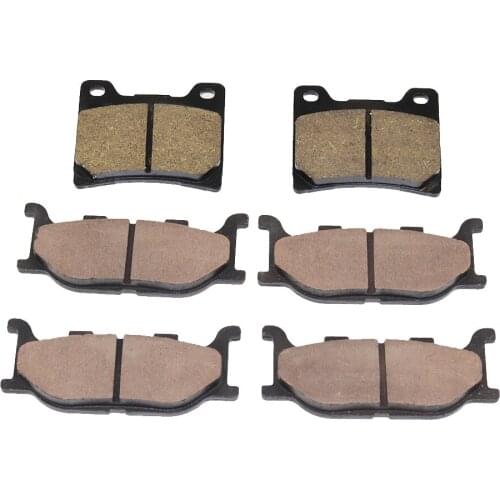 6 PCS Motorcycle Semi-metal Sintered Disc Front & Rear Brake Pads For YAMAHA XVS 1100 DRAG STAR / CLASSIC 1999 NEW