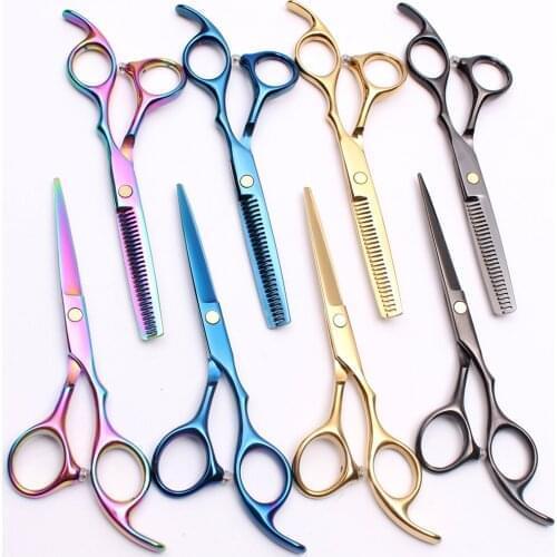 C1005 5.5'' 16cm JP Stainless Customized Logo Professional Hairdressing Scissors Cutting Shears Thinning Scissors Hair Scissors
