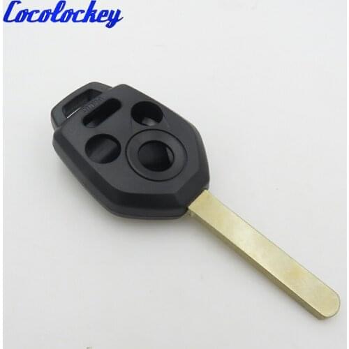 Cocolockey 3+1 Button Uncut Remote Key Case Shell for Subaru Forester Tribeca Legacy Impreza No Logo