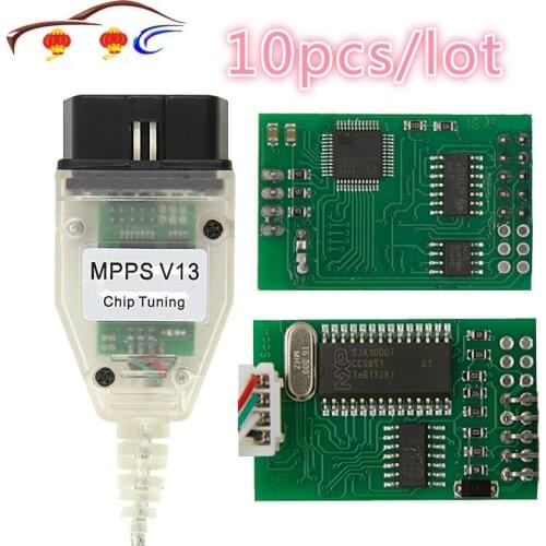 ECU Programmer MPPS V13.02 OBD2 Cable SMPS MPPS V13 ECU Chip Tuning Tool USB Diagnostic Interface ECU Flasher Remapper