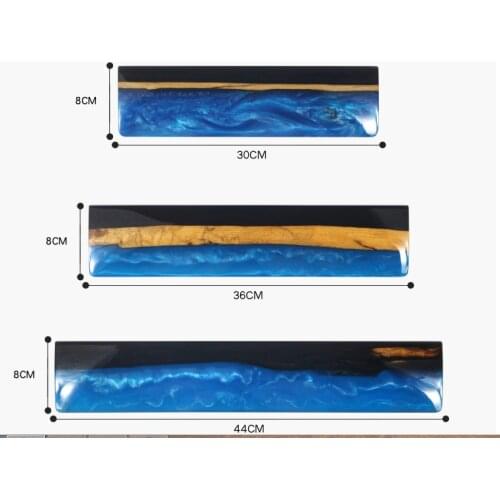 Epoxy resin wood keyboard rest handwrist TKL 87 size poker size 104 size