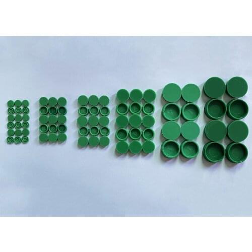 Hot sale 100PCS linear guide dust coverC4 C5 C6 C8 C12 C14 C16 plastic green cap protector linear guide HGR15 HGR20 HGR25 HGR30