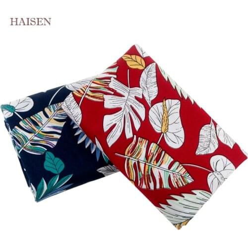 Haisen,Floral Series Printed Plain Cotton Poplin Fabric Summer Apparel Cloth For Baby&Children Dress Shirt Skirt Pillow Material