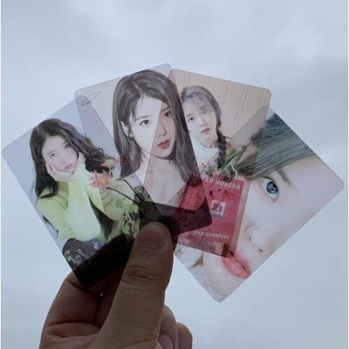 IU Uaena Lee Ji Eun New Album Love Poem Self Made Paper Transparent Lomo Card Photo Card Poster Photocard Fans Gift Collection