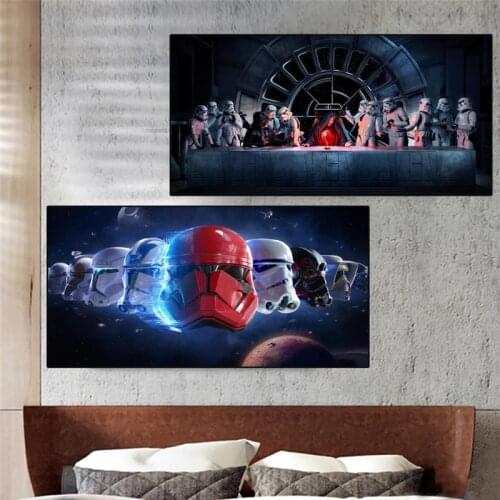 Emperor Palpatine Last Supper Star Wars Art Figure Painting Posters And Prints Movie Canvas Wall Pictures Living Room Home Decor