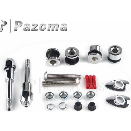 1 Set Motorcycle Steel Sissy Bar Docking Bolt Hardware Kit For Harley Dyna Super Glide Low Rider FXD FXDC FXDL FXDX 2002-2005