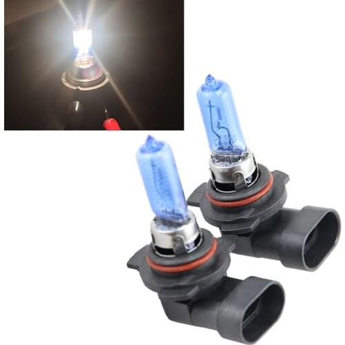 1 Pair 9012 LL HIR2 HIR PX22d 9012 12V 55W 6500K White Halogen Car Lamps Auto Bulbs For Chrysler 200 300 Ford Edge GMC