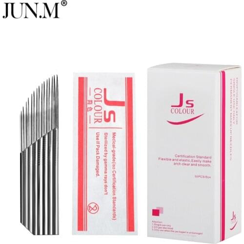 New 15Pins 2 Row Double Needles Blade For Permanent Eeybrow tattoo needle tips Manual Beauty Makeup microblading blades