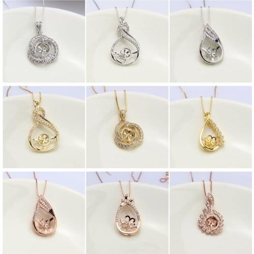 HOT CHEAP Fashion Pearl Pendant Accessories Setting Findings, Pendant Jewelry Parts Fittings Mountings for Pearls Stones Beads