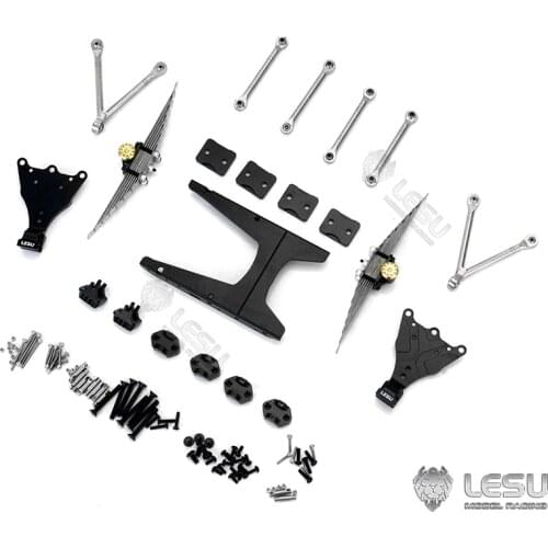 Metal Rear Suspension for RC LESU 1/14 Tractor Truck Lock Differential Small Axles TAMIYA Model Dumper