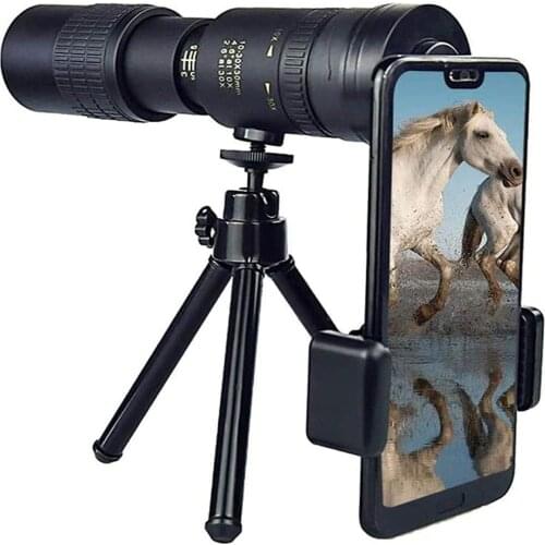 Z50 Telescope 4K 10-300X40mm Super Zoom Monocular Teles Binoculars Pocket Telescope Supports Smartphone