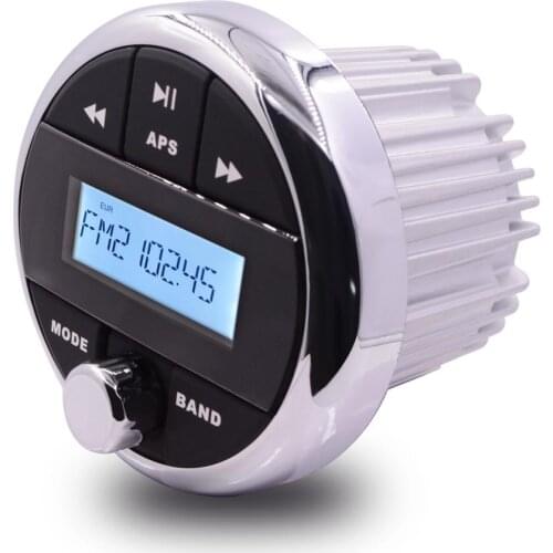 Marine Radio Audio Bluetooth Stereo Waterproof Digital Media Sound System FM AM Receiver Car MP3 Player For ATV UTV Boat Yacht