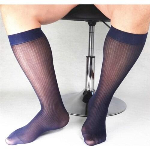 Mens Sexy Formal Dress Stocking Sexy Lingerie Mens Pantyhose Exotic Business Dress Pinstripe Stockings Erotic Mens Socks