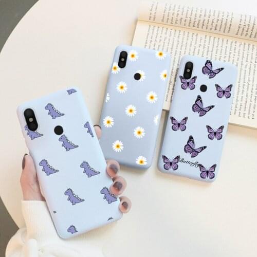 Cute Flower Daisy Soft Silicone Case For Xiaomi Redmi Note 6 Pro Cover 6.26" Coque For Xiaomi Redmi Note 6 note6 Pro 6pro Bumper