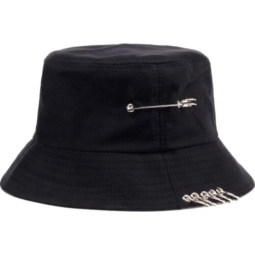 2018 new Iron ring Bucket Hat men women Fishing Fisherman Outdoor Cap Cool Fisherman Hats for Outer Summer Barrel cap