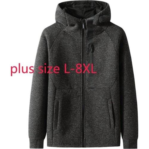 New Arrival Fashion Super Large Autumn Winter Thick Young Men Knitted Coat Cardigan Hoodies Casual Plus Size L-5XL 6XL 7XL 8XL