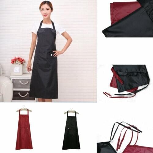 US STOCK PLAIN APRON WITH POCKET FOR CHEFS BUTCHER HOME KITCHEN COOKING CRAFT BAKING BBQ