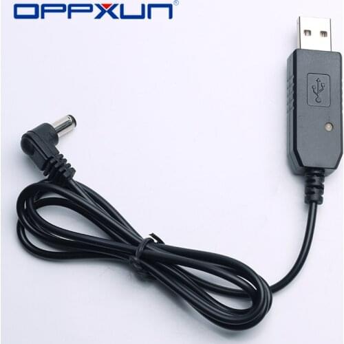 OPPXUN Fast Shipping Walkie-Talkie Portable USB Charger Cable Charging Cord For Two Way Radio Baofeng UV-5R BF-F8HP Plus X6HB