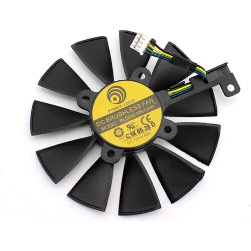 PLD09210S12HH Cooling Fan Graphics Card Cooler Fan for ASUS GTX1060 1070 RX480 P106-100 Repair Parts