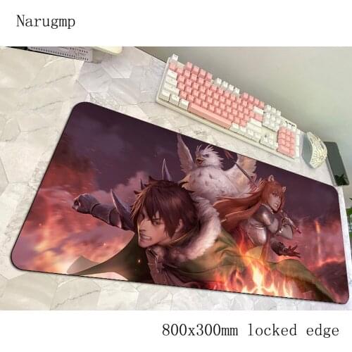 Rising of the Shield Hero mouse pad esports gaming mousepad anime 900x400x4mm notbook locrkand mat padmouse games pc gamer mats